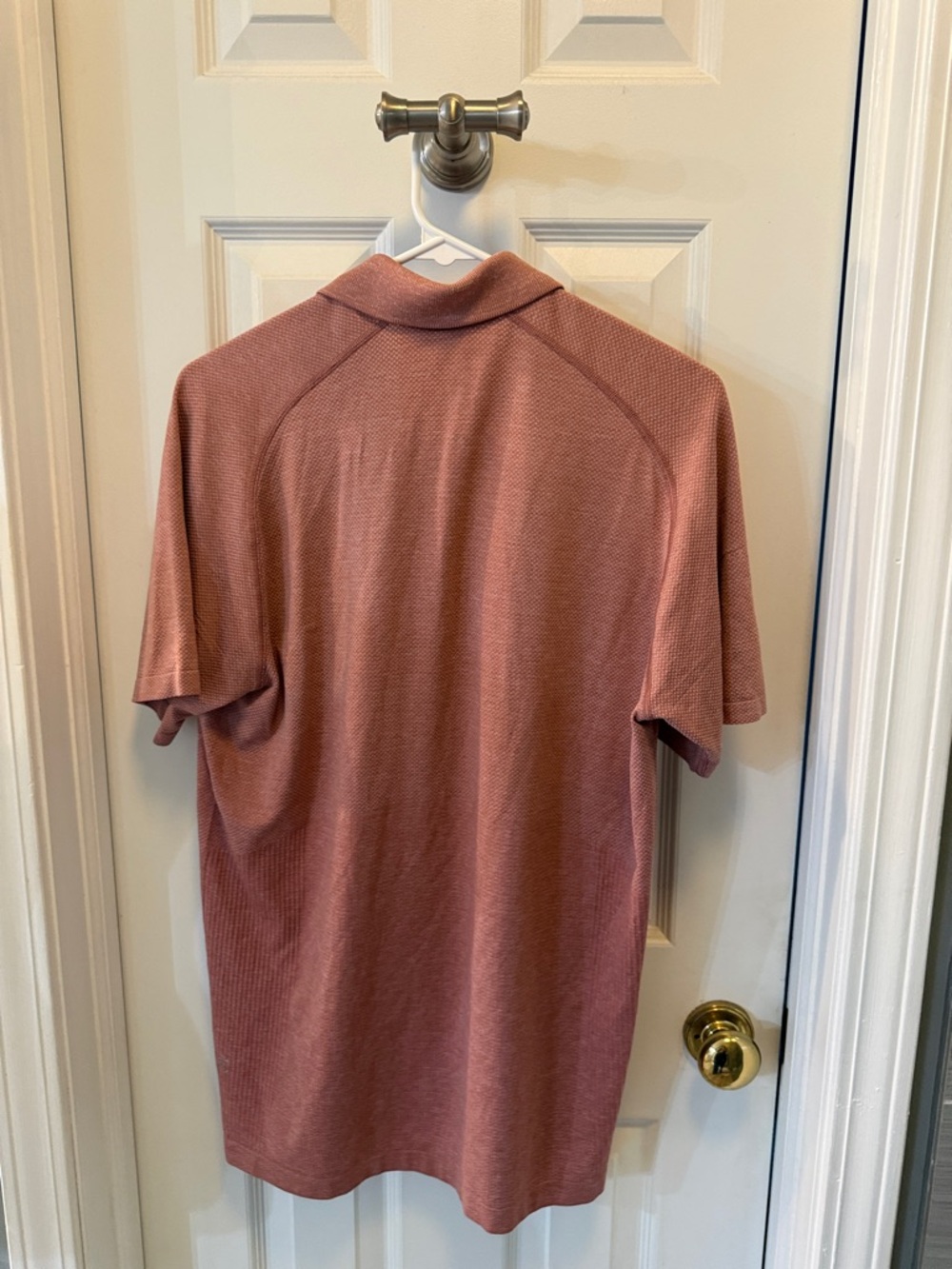 lululemon athletica Men's Short Sleeve Polo in Rusty Rose - Picture 3 of 10